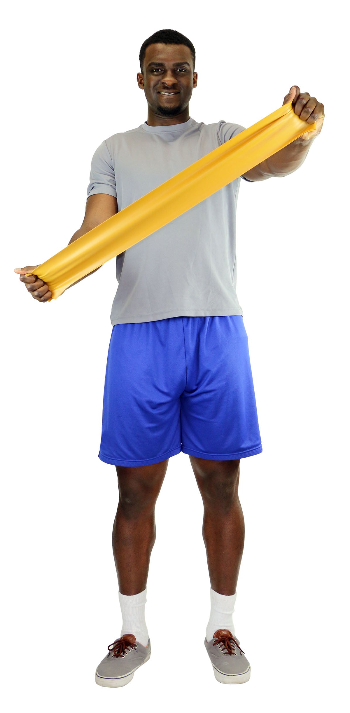 CanDo Latex Free Exercise Band - 6 yard roll - Gold - xxx-heavy