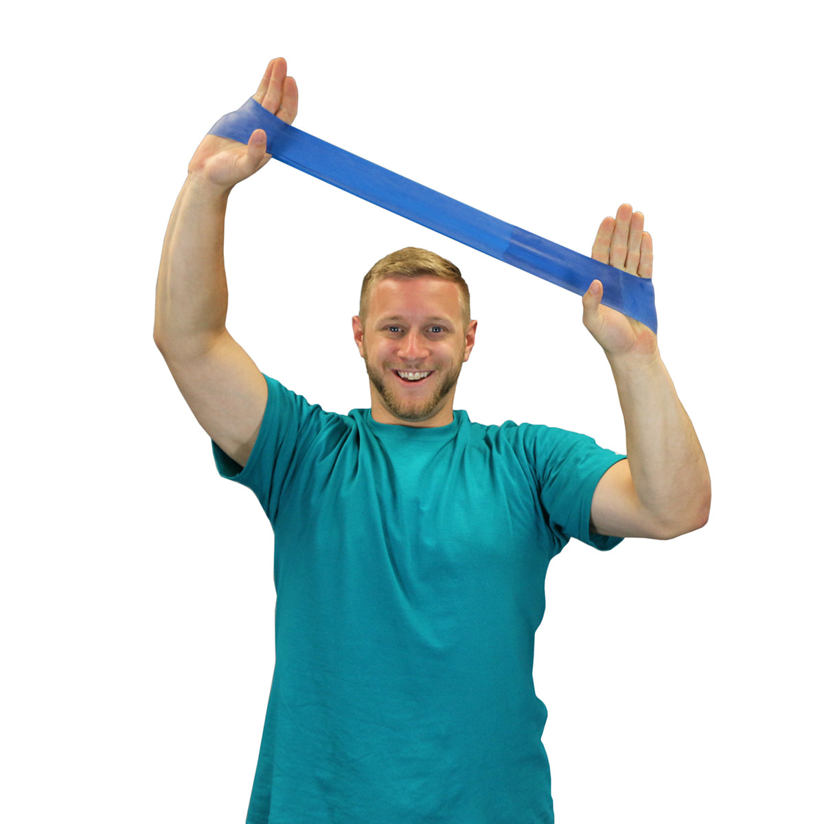 CanDo Band Exercise Loop - 10" Long - blue - heavy