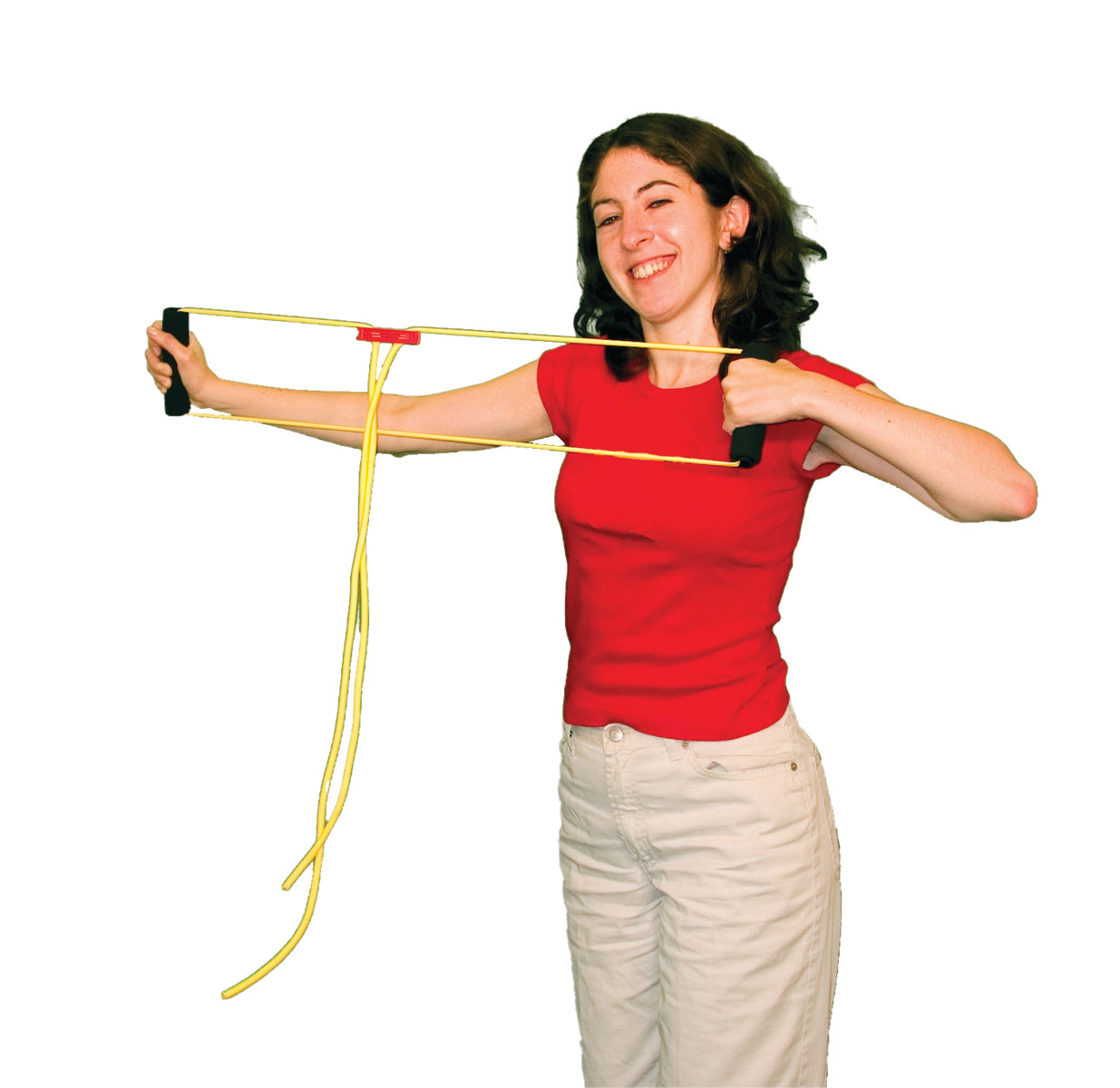CanDo Exercise Band - Accessory - foam covered handle, 10 pair