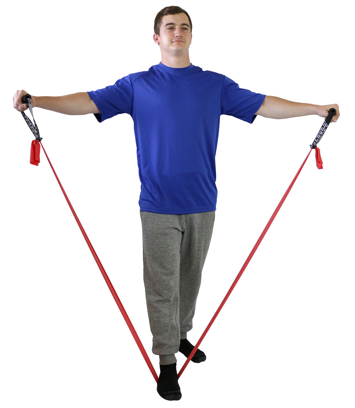 CanDo Exercise Band - Accessory - Foam Padded Adjustable Webbing Handle - 50 Pair