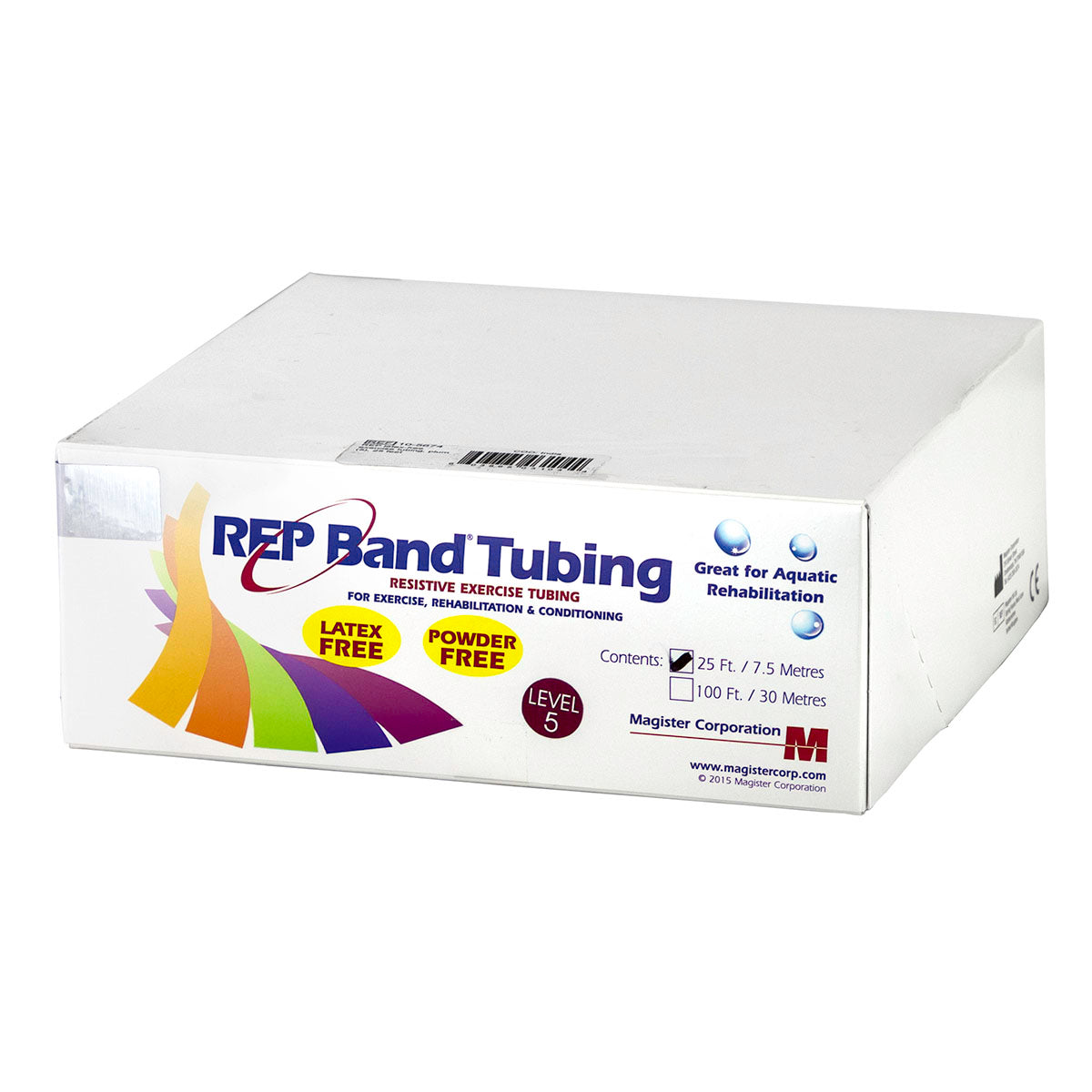 REP Tubing Latex Free Exercise Tubing, 25', Plum (Level 5)