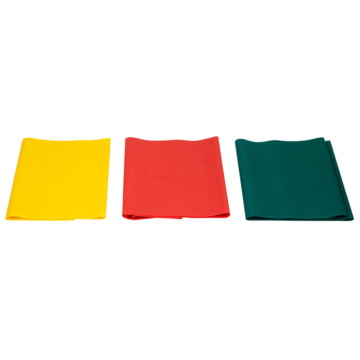 CanDo Latex-Free Exercise Band - PEP Pack - Easy (Yellow, Red, Green)