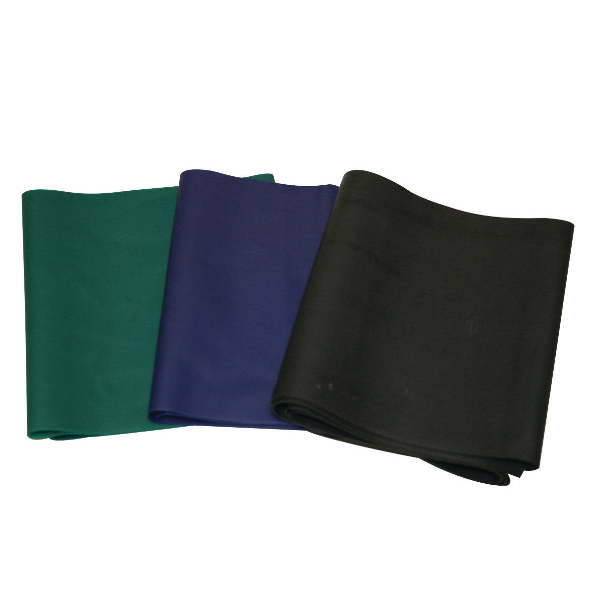 CanDo Latex-Free Exercise Band - PEP Pack - Moderate (Green, Blue, Black)