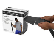 CanDo Latex Free Exercise Band - 100 yard Perf 100 roll - Black - x-heavy
