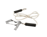 CanDo exercise bungee cord with attachments, 7', Silver - xx-heavy