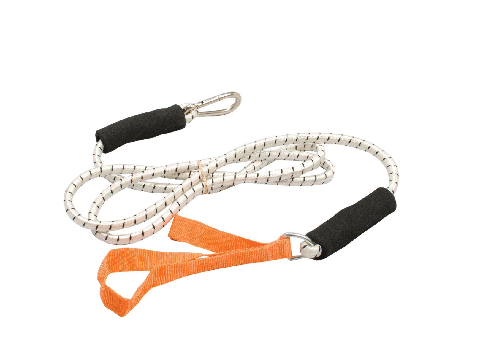 CanDo exercise bungee cord with attachments, 7', Gold - xxx-heavy