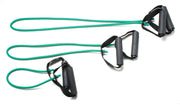 CanDo Tubing with Handles Exerciser - 3-piece full body set (18", 36", 48"), Green, medium