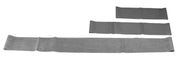 CanDo Band Exercise Loop - 3 piece set (10",15",30"), silver - xx-heavy