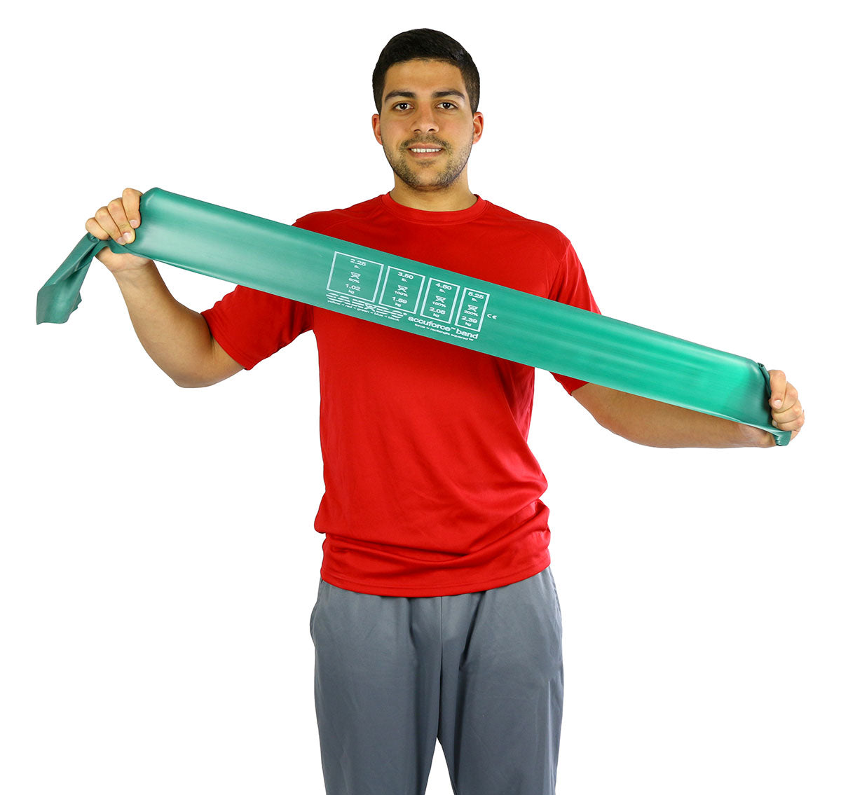 CanDo AccuForce Exercise Band - 4' exerciser - Green - medium