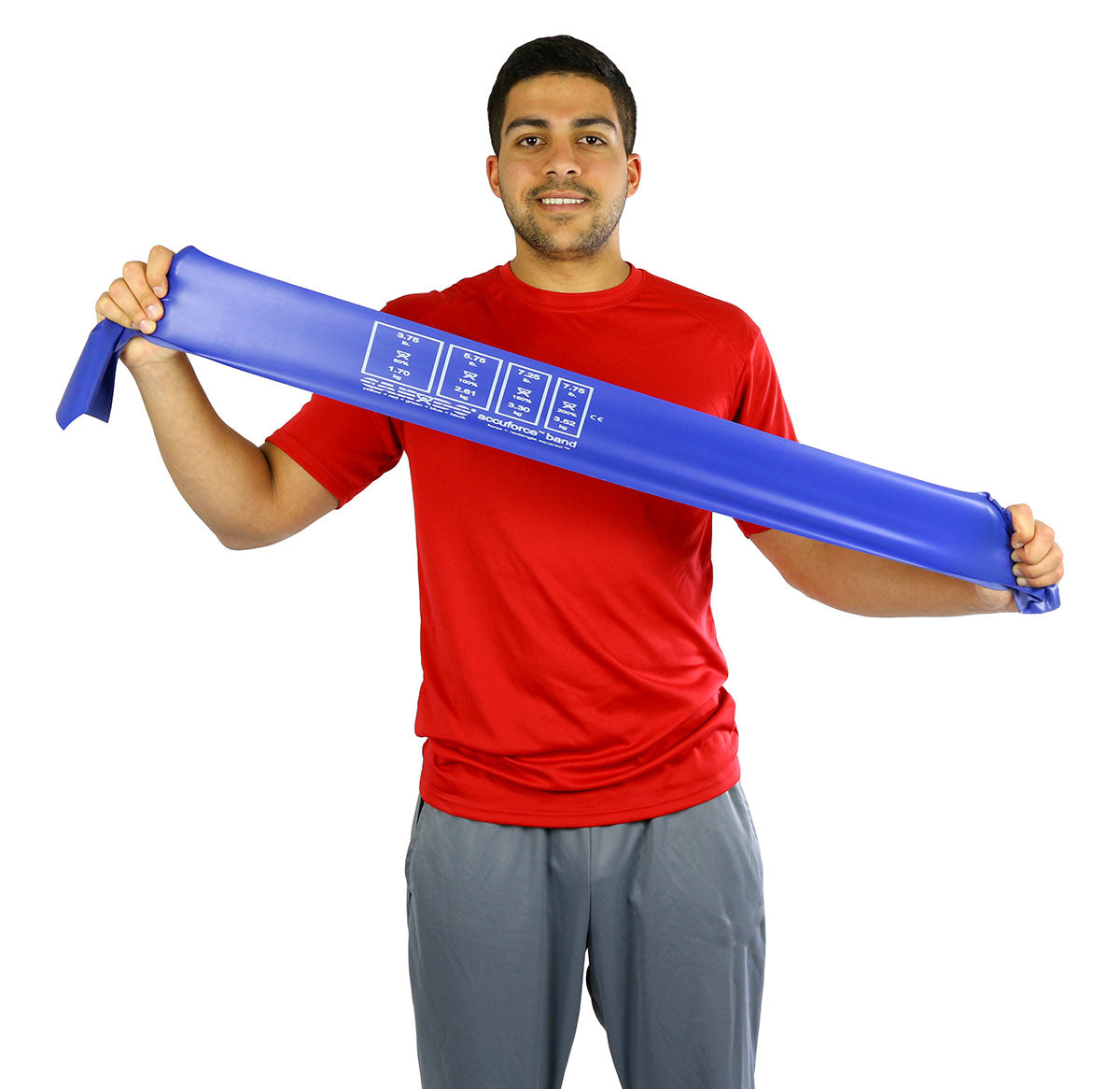 CanDo AccuForce Exercise Band - 50 yard rolls, 5-piece set (1 each: yellow, red, green, blue, black)