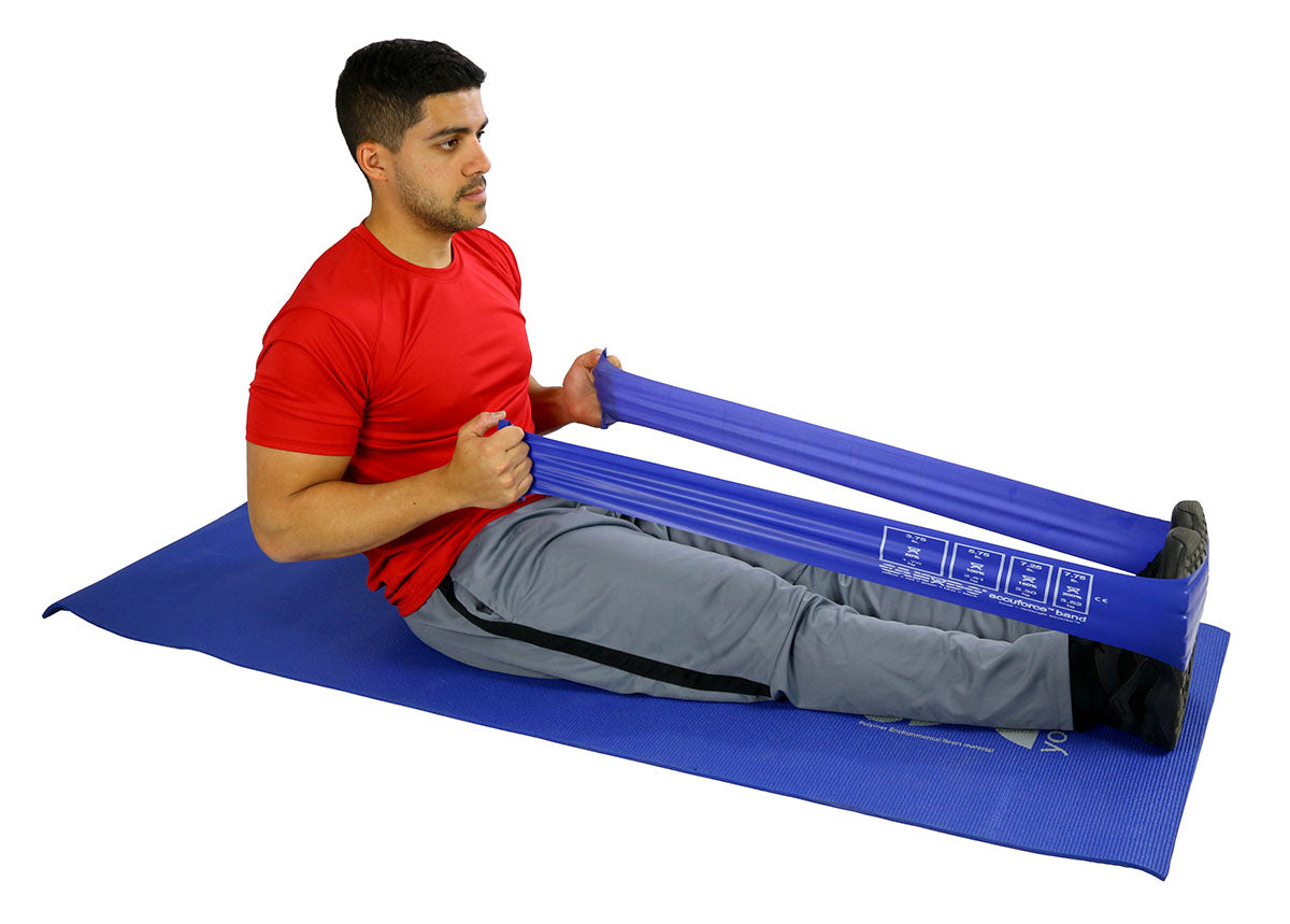 CanDo AccuForce Exercise Band - 50 yard roll - Blue - heavy