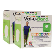Val-u-Band Resistance Bands, Dispenser Roll, 100 Yds. (2 x 50 Yds.), Lime-Level 3/7, Latex-Free