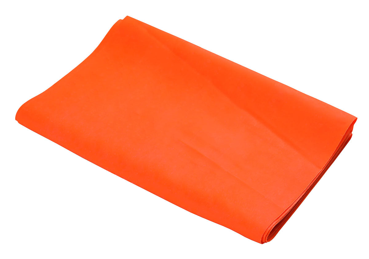 Val-u-Band Resistance Bands, Pre-Cut Strip, 5', Orange-Level 2/7, Case of 30, Latex-Free