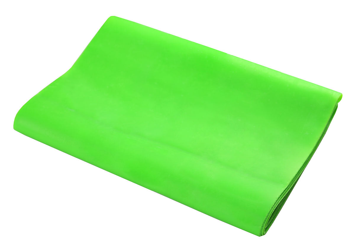 Val-u-Band Resistance Bands, Pre-Cut Strip, 5', Lime-Level 3/7, Case of 30, Latex-Free