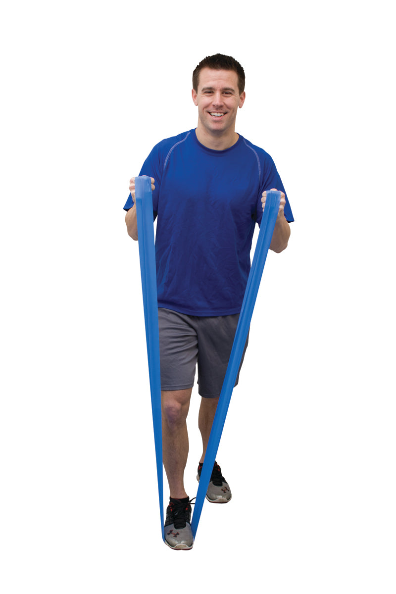 Val-u-Band Resistance Bands, Dispenser Roll, 6 Yds., Blueberry-Level 4/7, Contains Latex