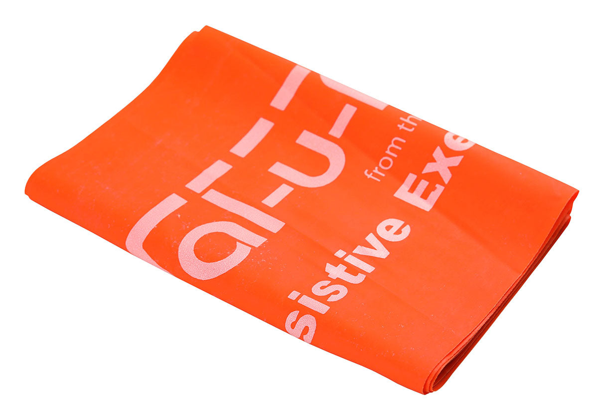 Val-u-Band Resistance Bands, Pre-Cut Strip, 5', Orange-Level 2/7, Case of 30, Contains Latex