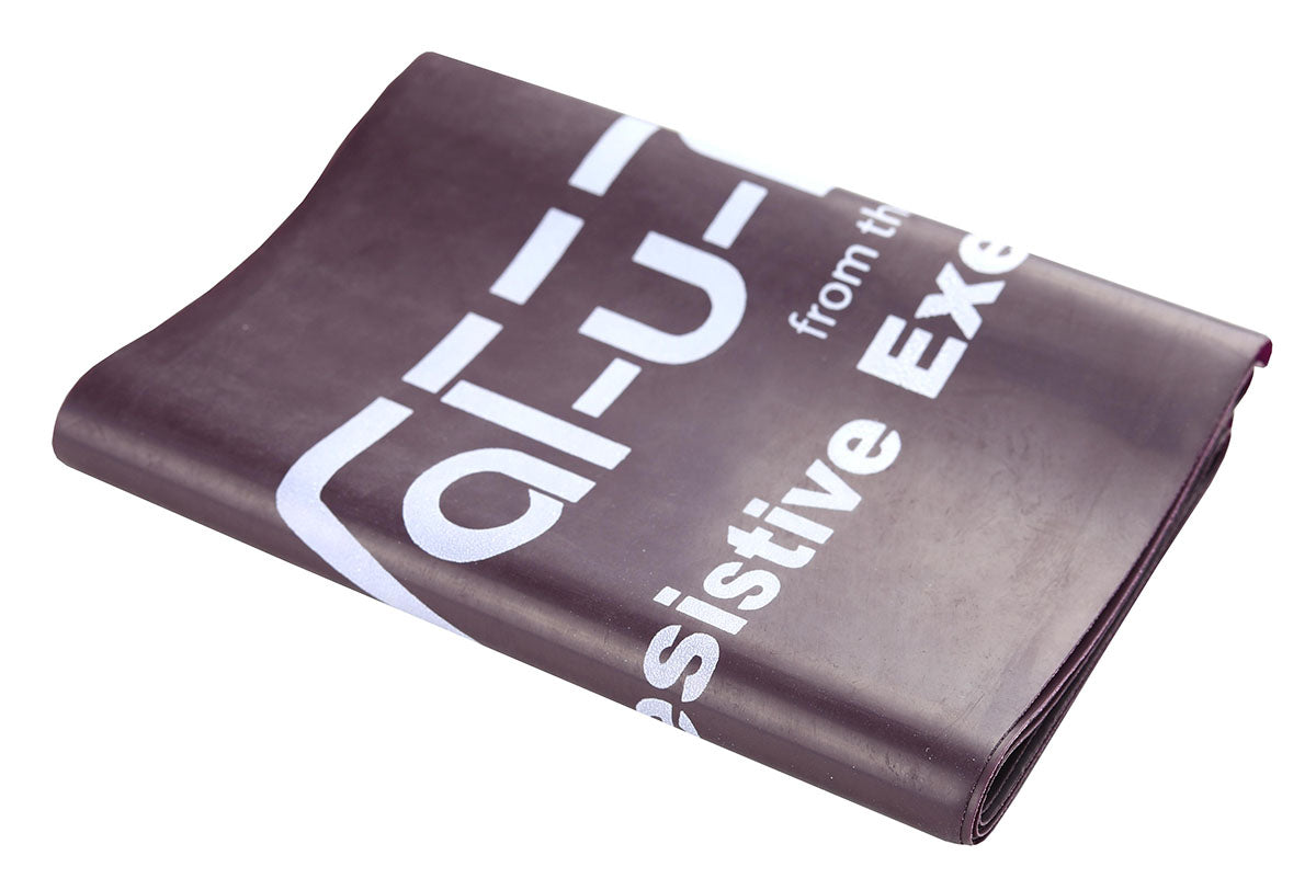 Val-u-Band Resistance Bands, Pre-Cut Strip, 5', Plum-Level 5/7, Case of 30, Contains Latex