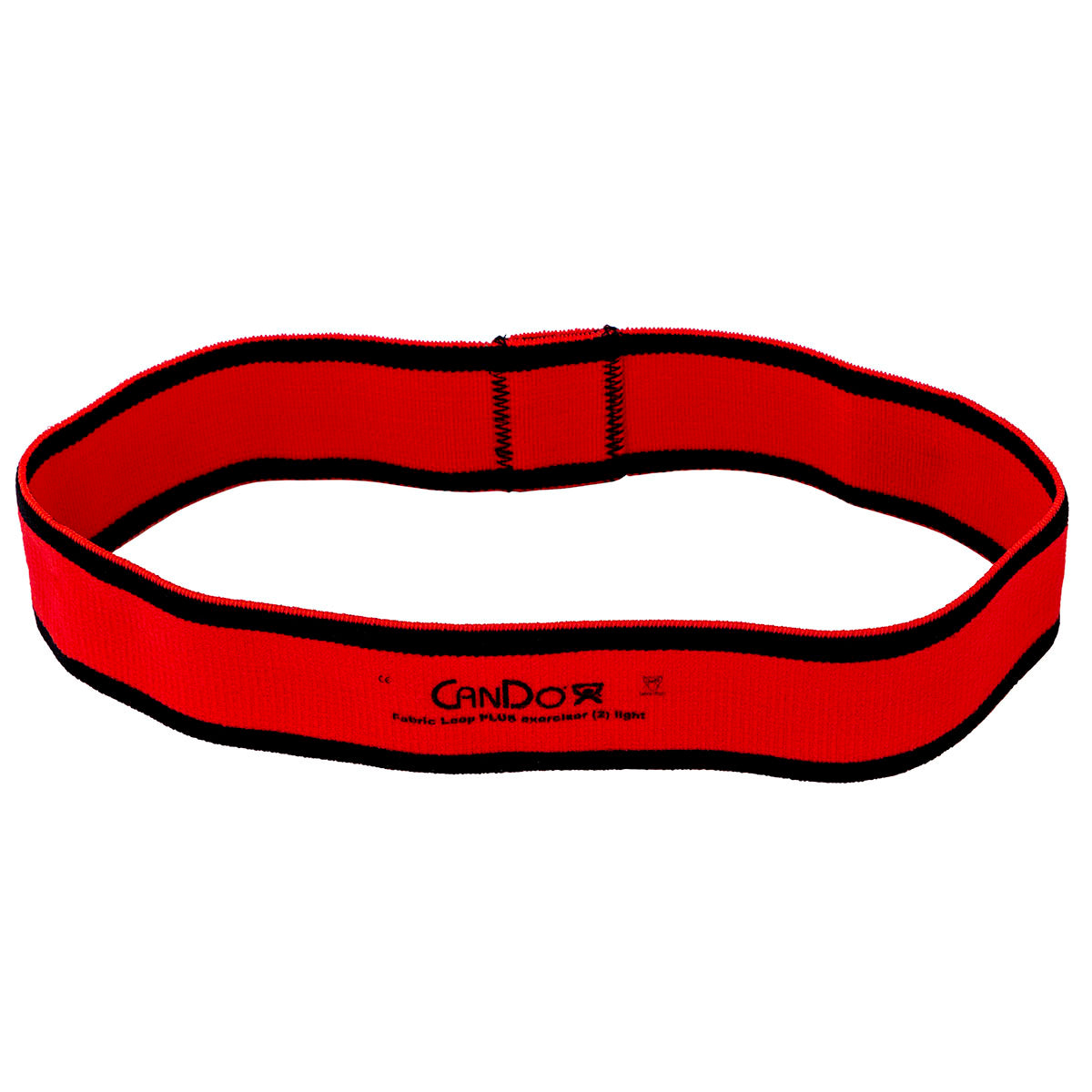 CanDo Fabric Loop Plus, 12" Long Single Loop, Red (Light)