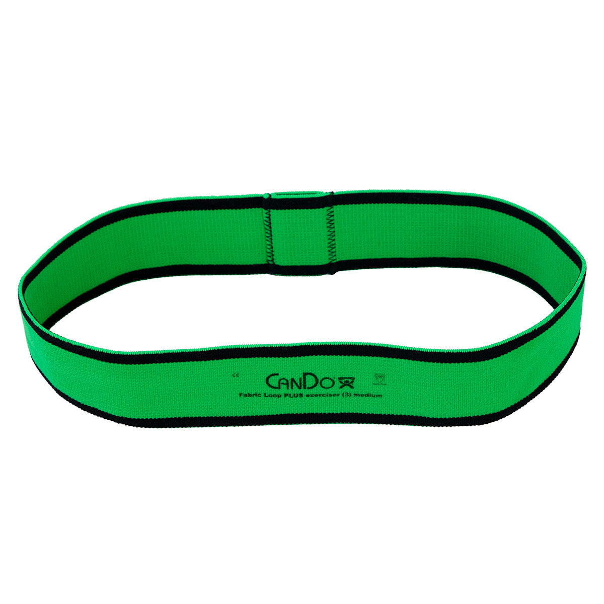 CanDo Fabric Loop Plus, 12" Long Single Loop, Green (Medium)