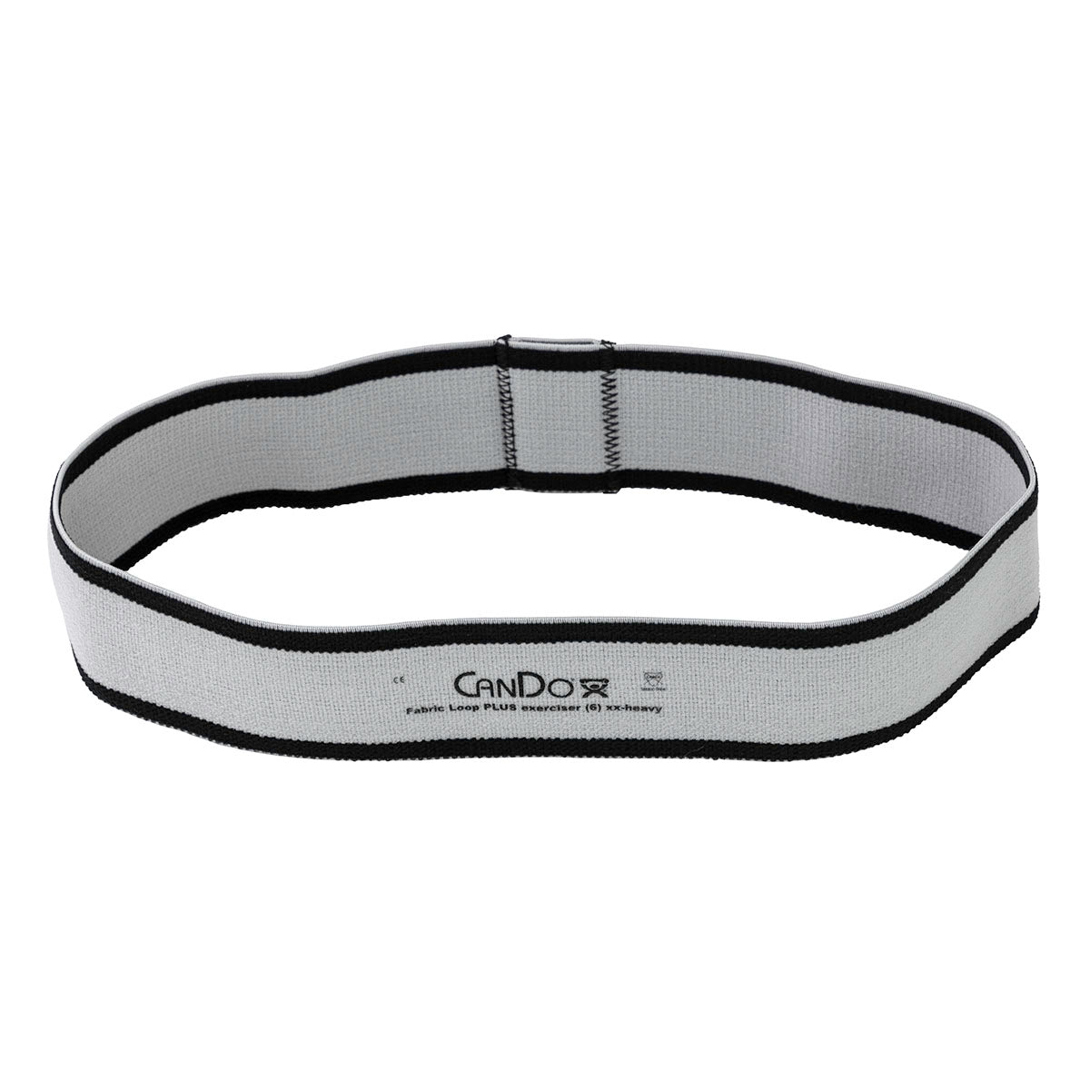 CanDo Fabric Loop Plus, 12" Long Single Loop, Silver (XX-Heavy)