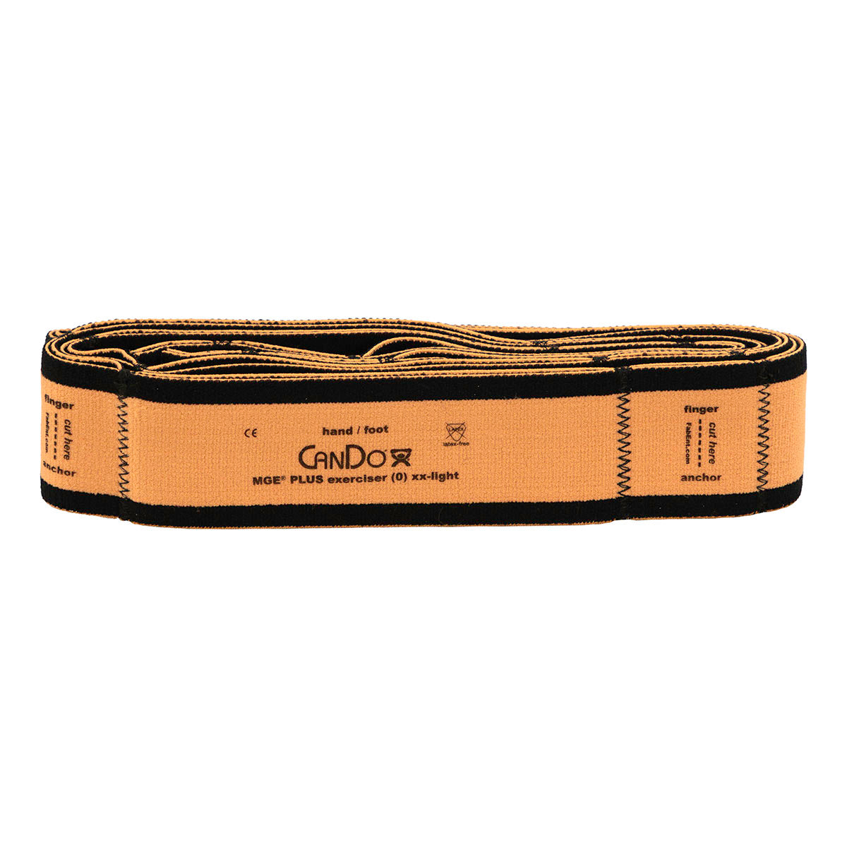CanDo Multi-Grip Exerciser Plus, 6 Foot Exerciser, 9 Loops, Tan (XX-Light)