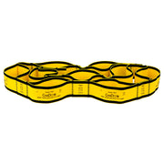 CanDo Multi-Grip Exerciser Plus, 6 Foot Exerciser, 9 Loops, Yellow (X-Light), Case of 24
