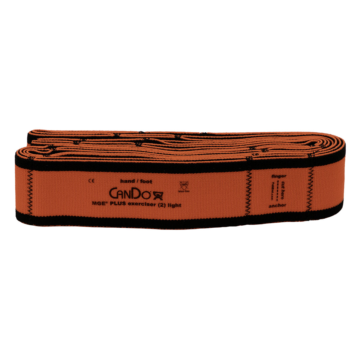 CanDo Multi-Grip Exerciser Plus, 6 Foot Exerciser, 9 Loops, Red (Light)
