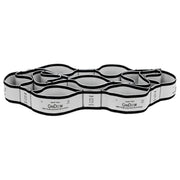 CanDo Multi-Grip Exerciser Plus, 6 Foot Exerciser, 9 Loops, Silver (XX-Heavy)