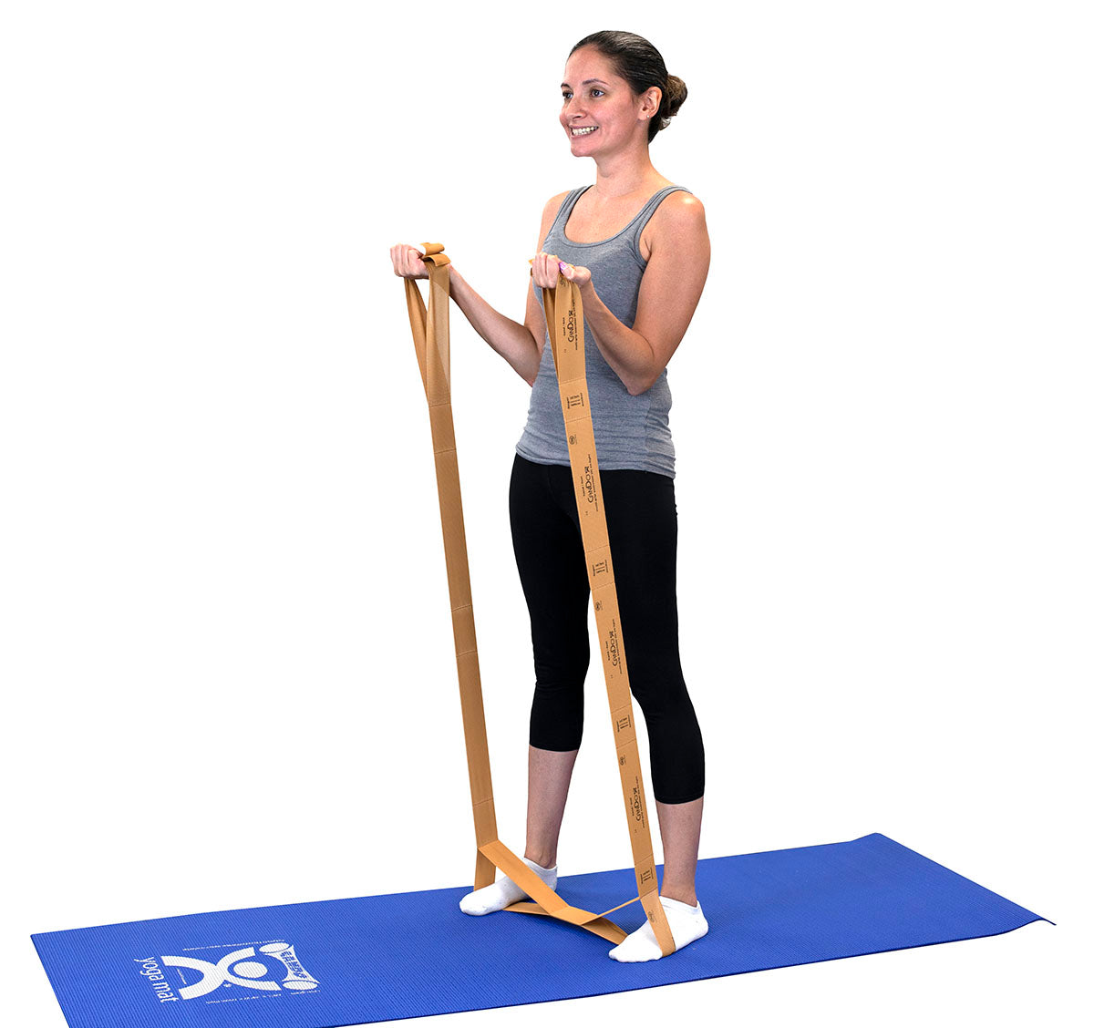 CanDo Multi-Grip Exerciser, 6 Foot Exerciser, XX-Light, Tan