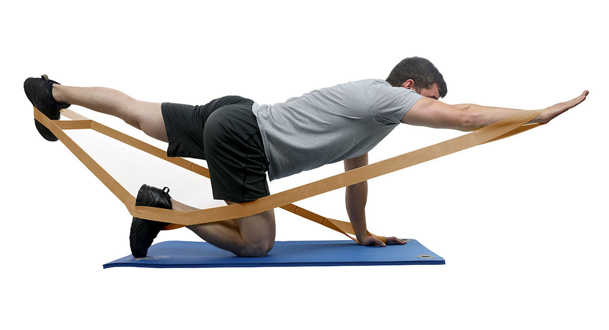 CanDo Multi-Grip Exerciser, 6 Foot Exerciser, XX-Light, Tan