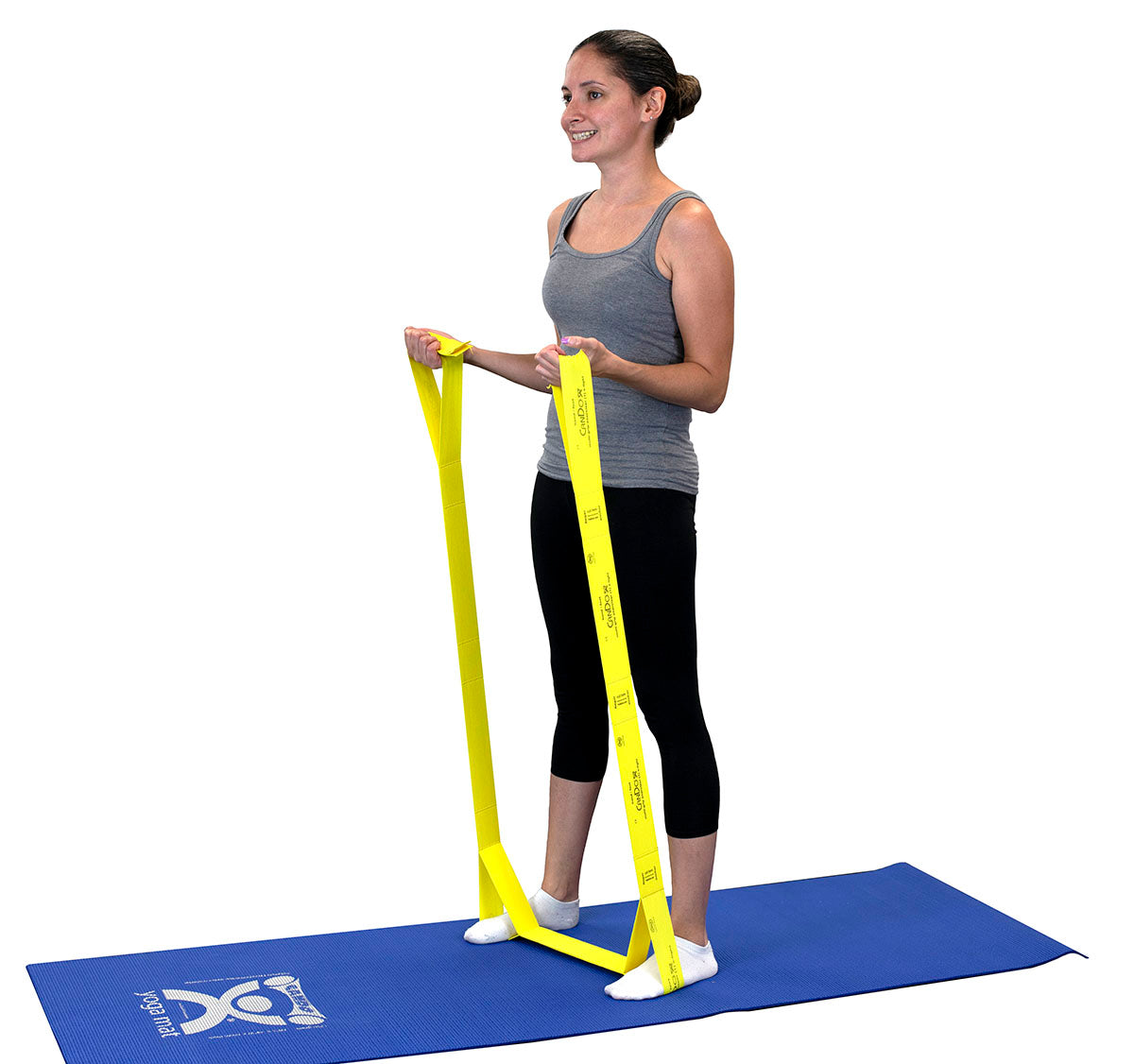CanDo Multi-Grip Exerciser, 6 Foot Exerciser, X-Light, Yellow