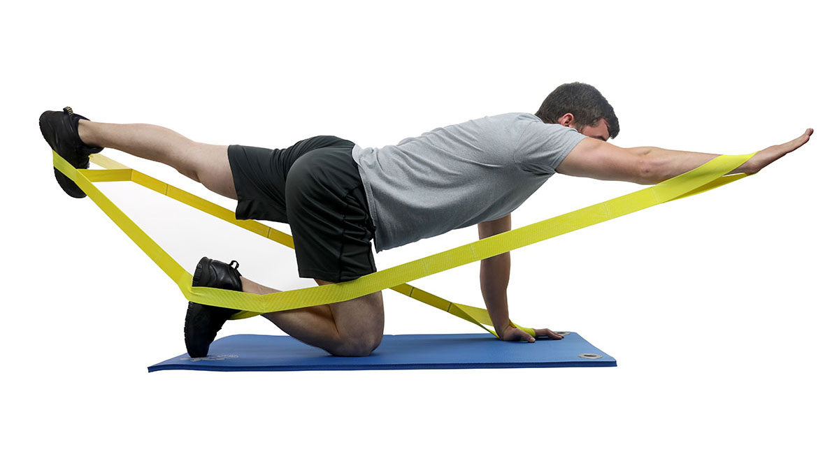 CanDo Multi-Grip Exerciser, 6 Foot Exerciser, X-Light, Yellow