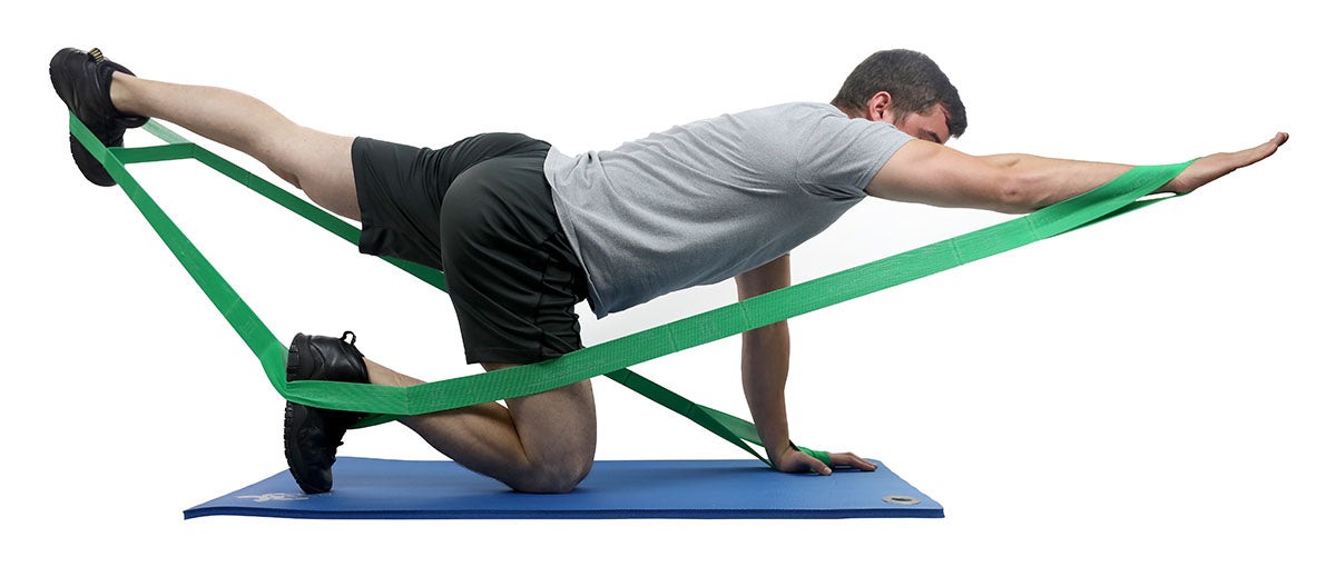 CanDo Multi-Grip Exerciser, 6 Foot Exerciser, Medium, Green, Case of 24