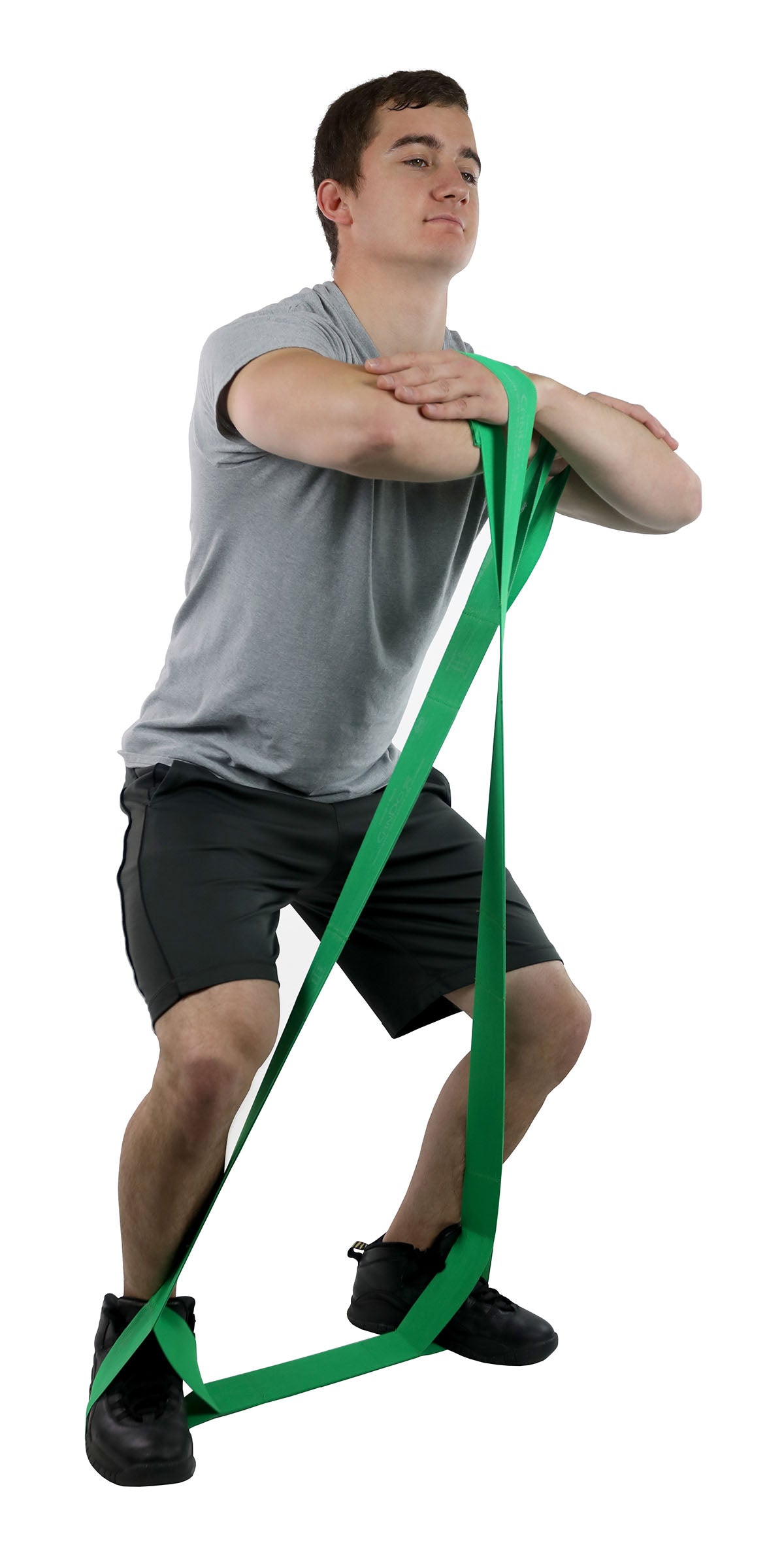 CanDo Multi-Grip Exerciser, 6 Foot Exerciser, Medium, Green