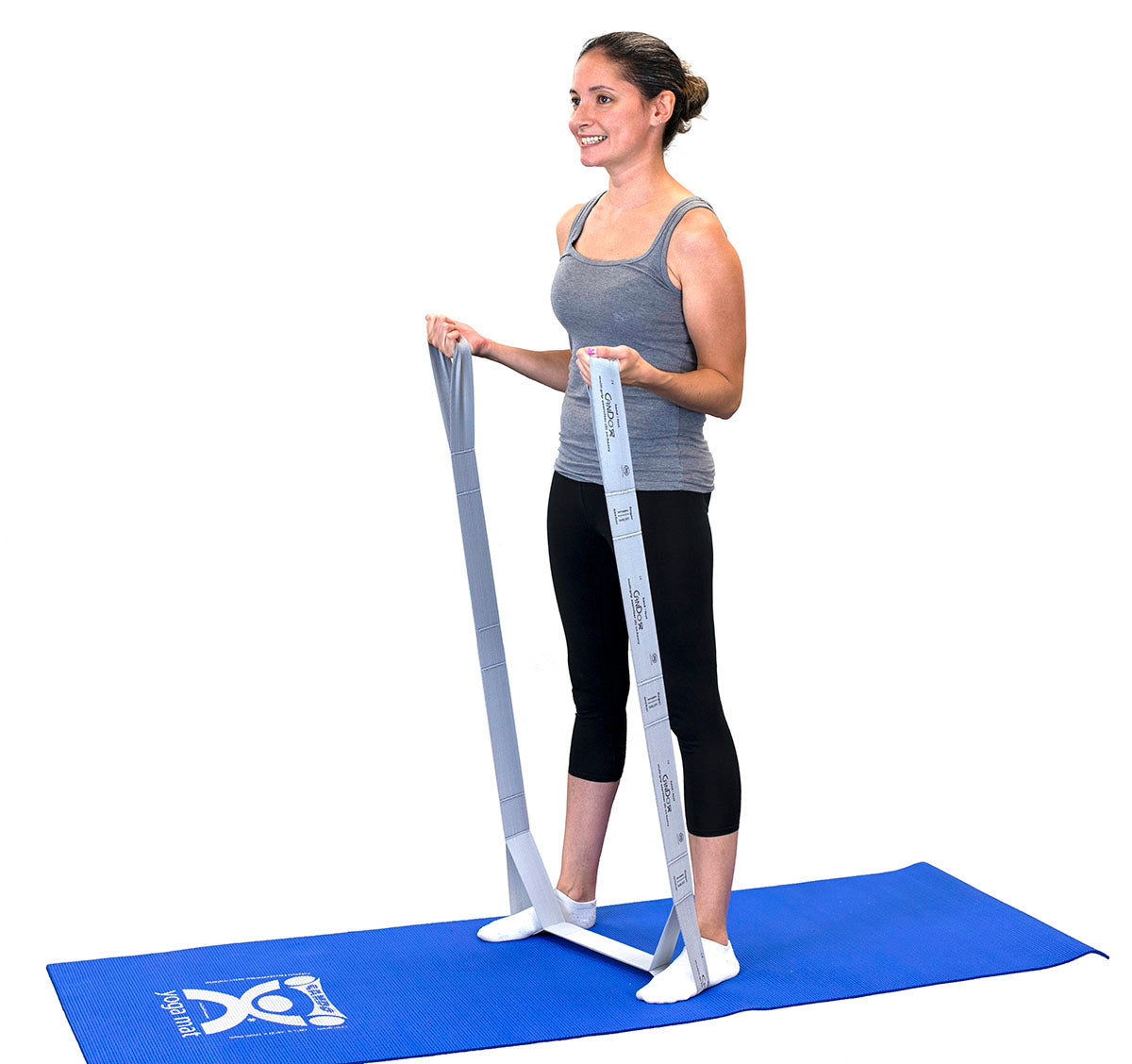 CanDo Multi-Grip Exerciser, 6 Foot Exerciser, XX-Heavy, Silver