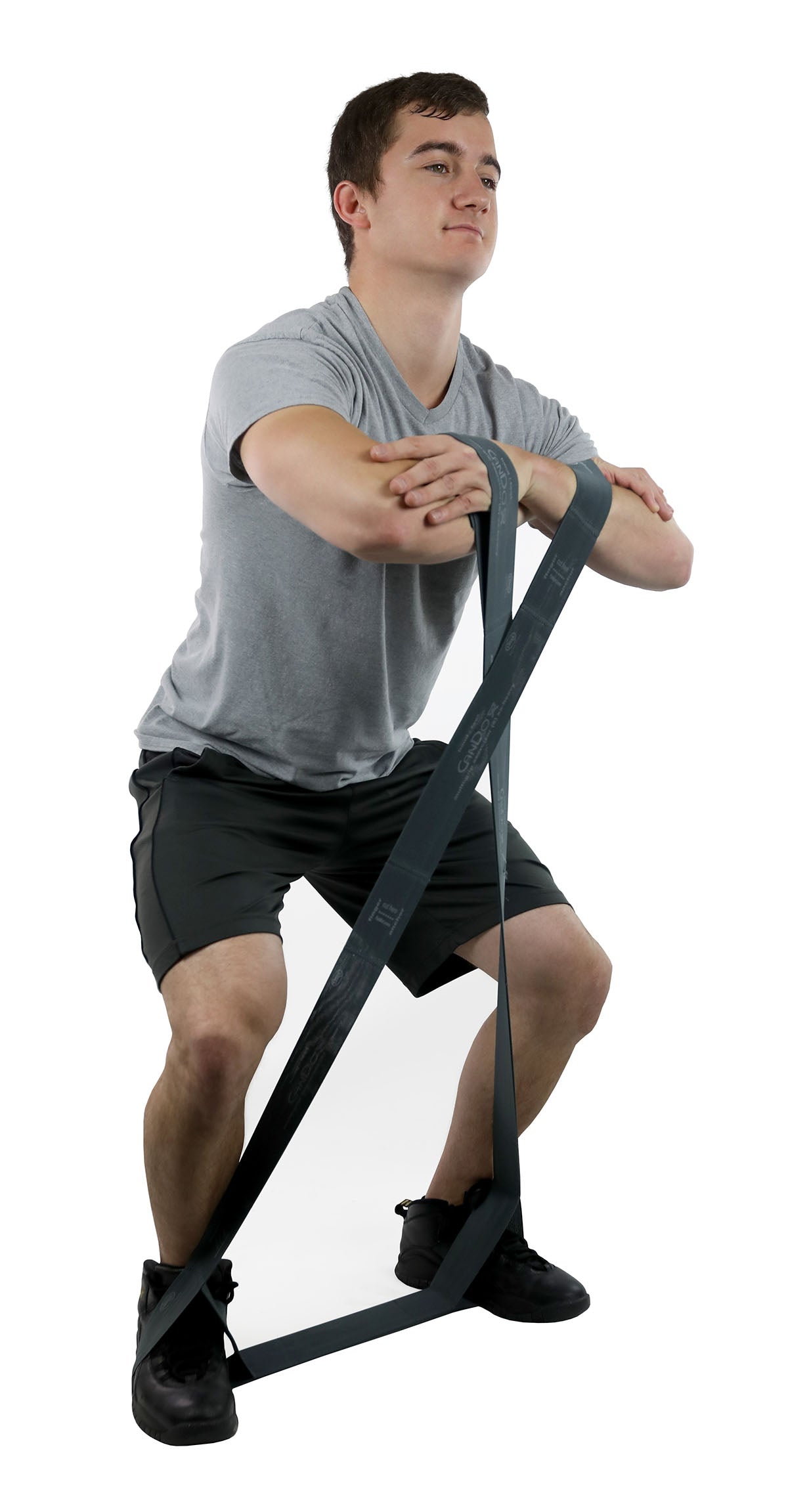CanDo Multi-Grip Exerciser, 6 Foot Exerciser, XX-Heavy, Silver
