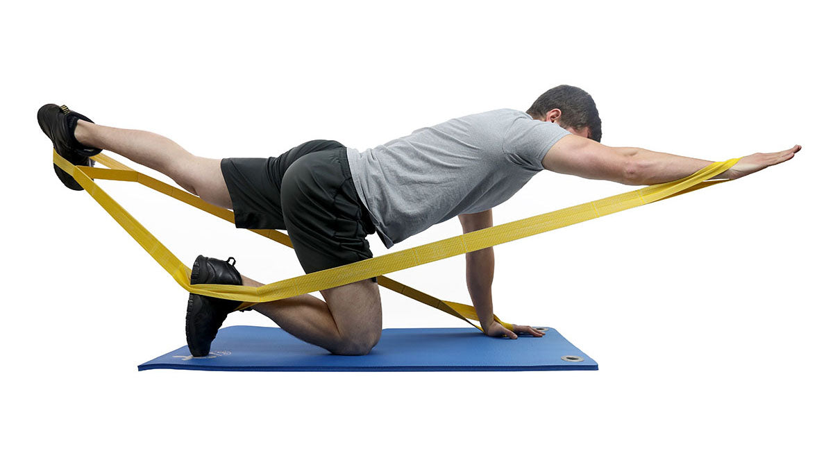 CanDo Multi-Grip Exerciser, 6 Foot Exerciser, XXX-Heavy, Gold