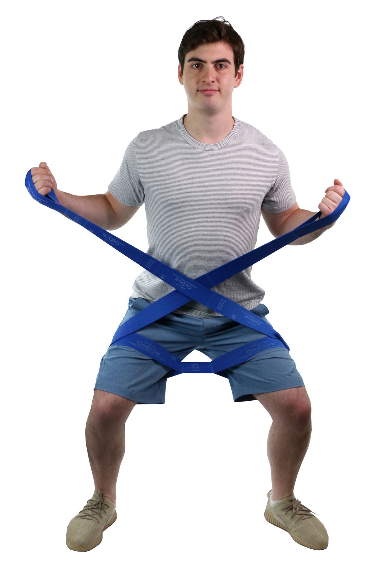 CanDo Multi-Grip Exerciser 30 Yard Roll, Heavy, Blue