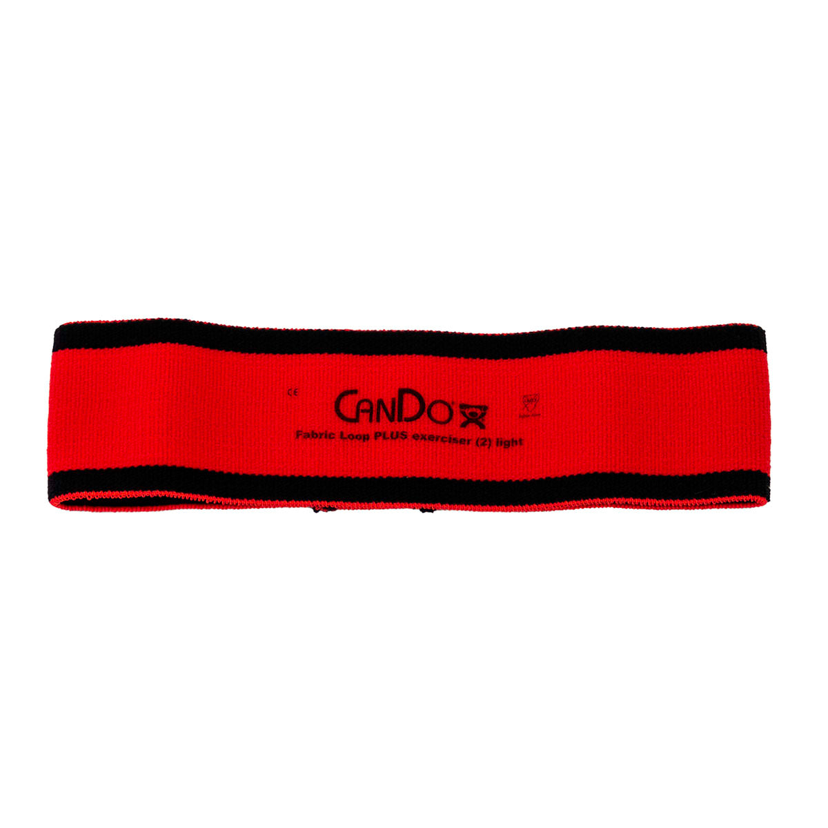 CanDo Fabric Loop Plus, 8" Long Single Loop, Red (Light)