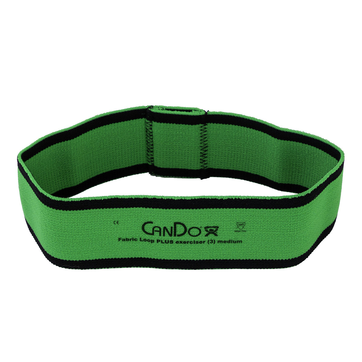 CanDo Fabric Loop Plus, 8" Long Single Loop, Green (Medium)