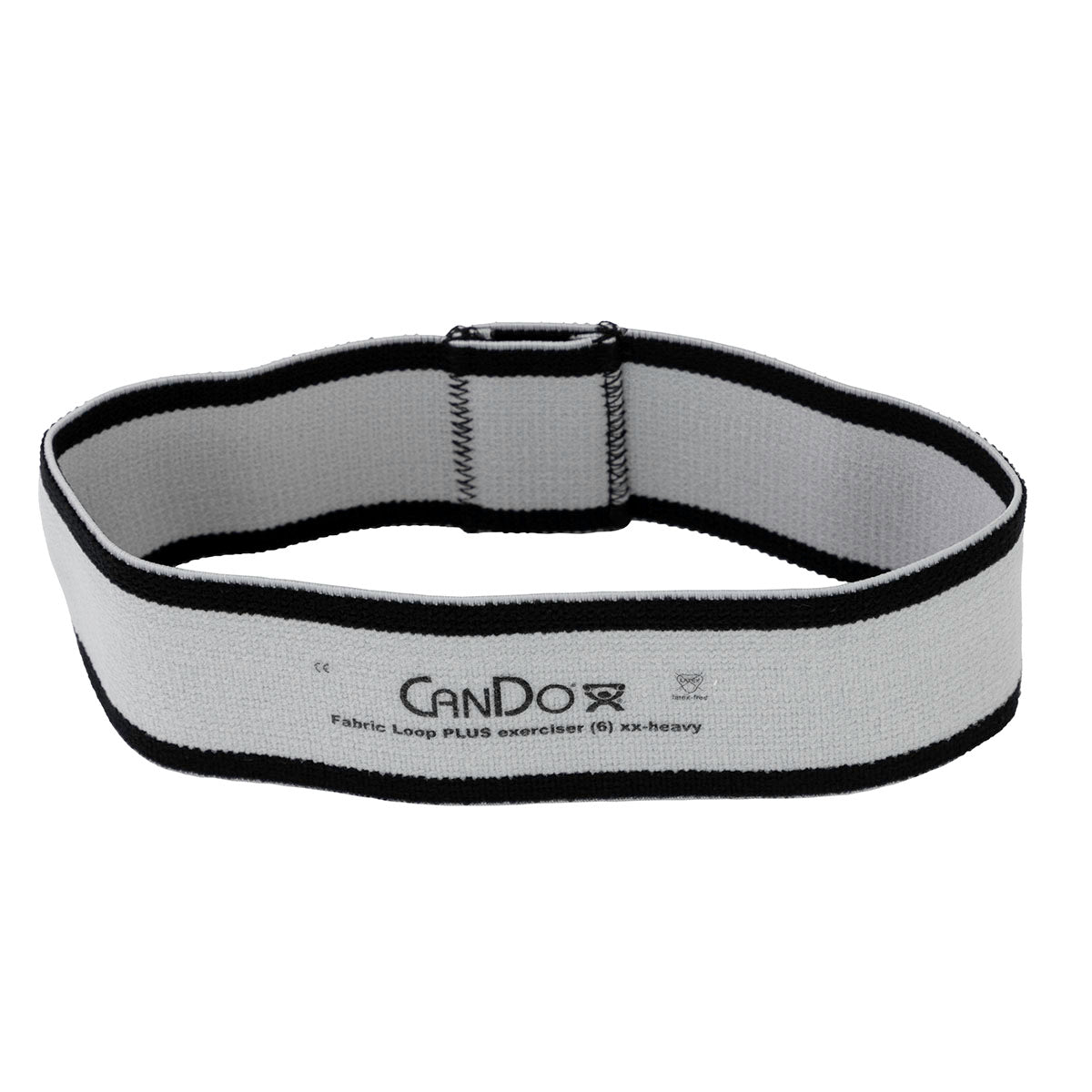 CanDo Fabric Loop Plus, 8" Long Single Loop, Silver (XX-Heavy)