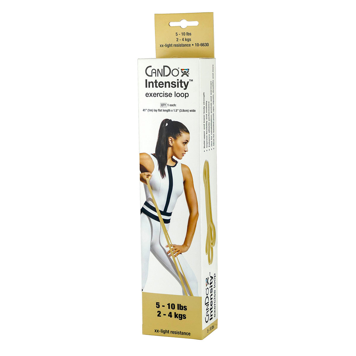 CanDo Intensity Loop, 40" Exerciser, XX-Light, Tan, 5 - 10 lb