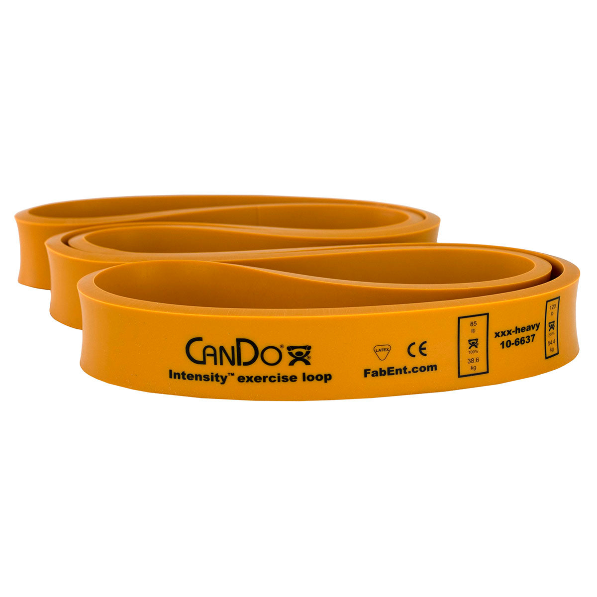 CanDo Intensity Loop, 40" Exerciser, XXX-Heavy, Gold, 85 - 120 lb