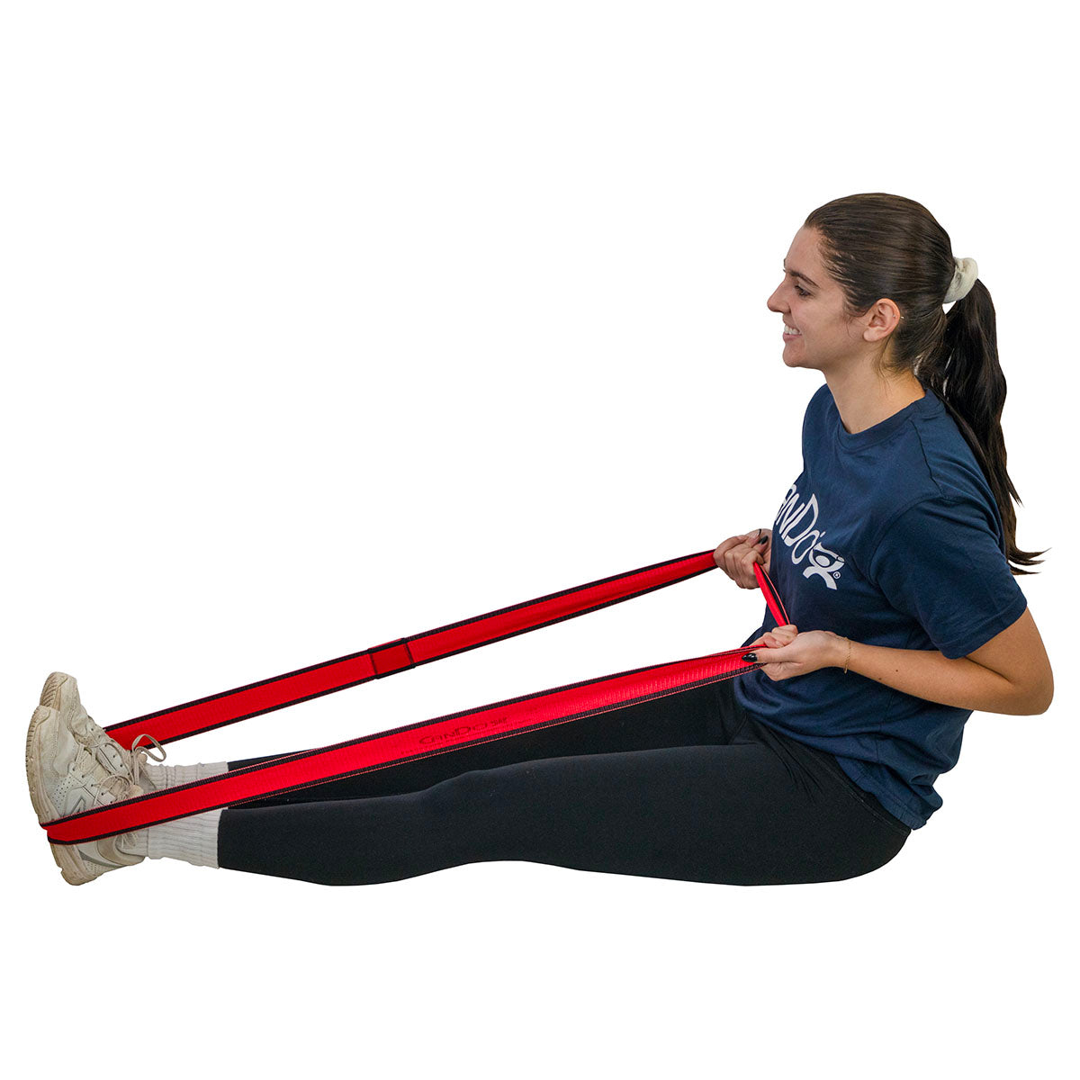 CanDo Fabric Loop Plus, 18" Long Single Loop, Red (Light)