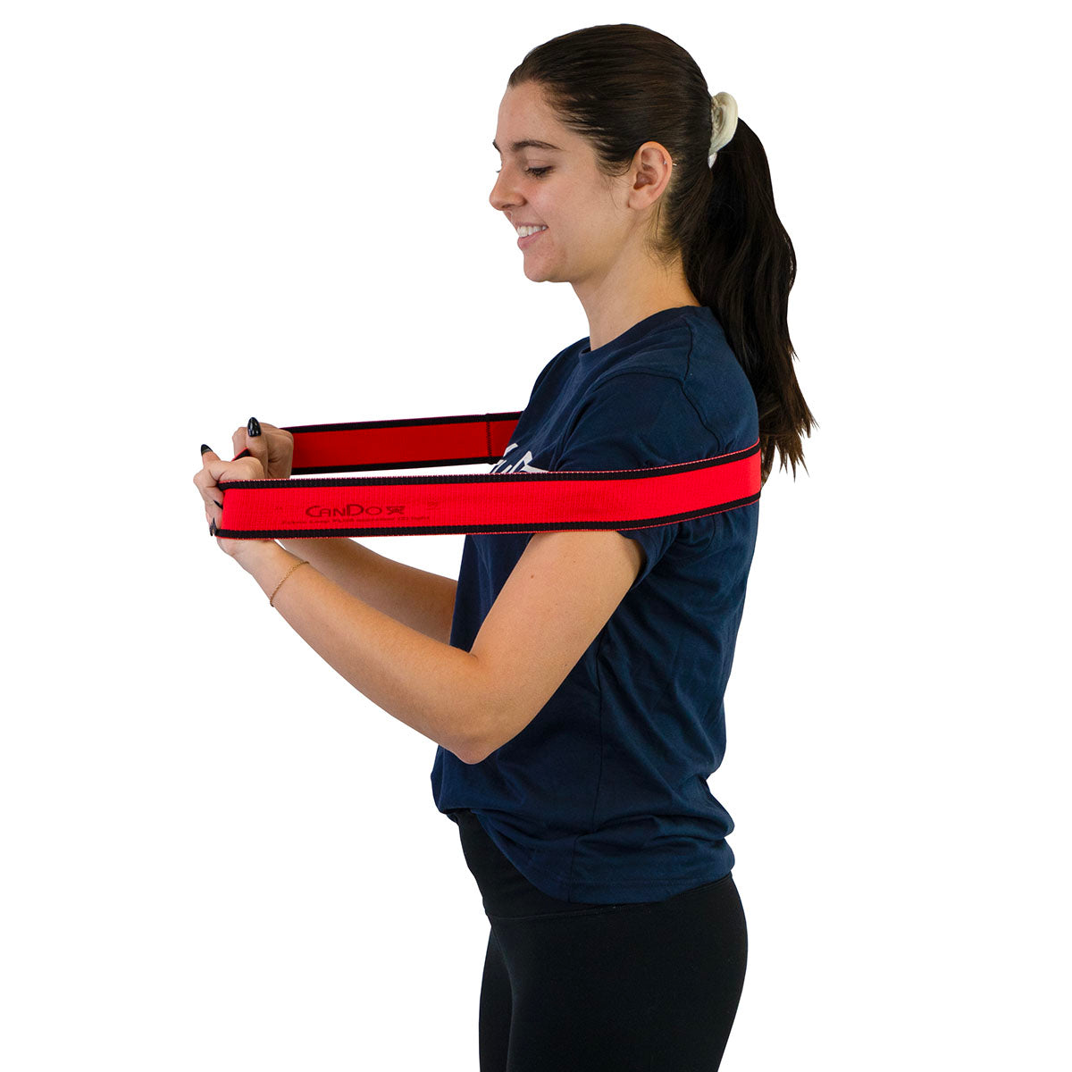 CanDo Fabric Loop Plus, 12" Long Single Loop Set of 3, Yellow, Red, Green