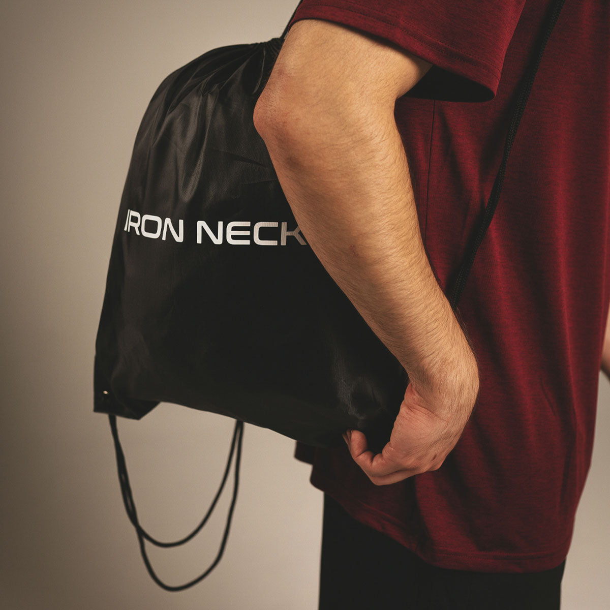 Iron Neck Drawstring Bag