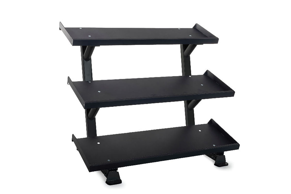 Inflight Fitness, 54" 3-Tier Dumbbell Rack, Tray Style
