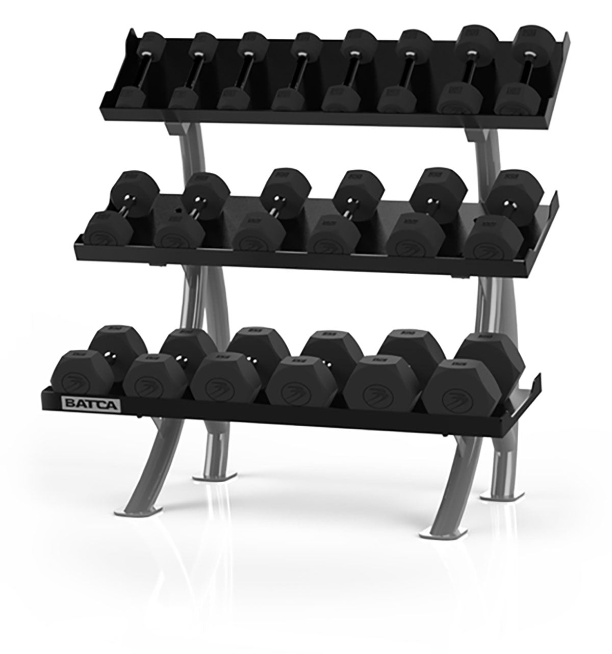 Batca Fitness Systems, 3 Tier Dumbbell Rack, 4'