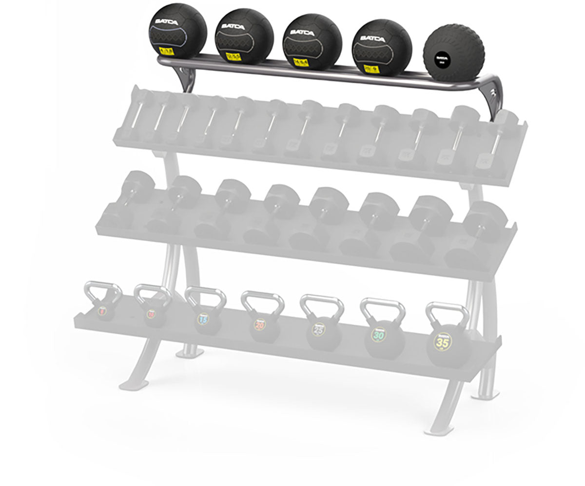 Batca Fitness Systems, Optional Ball Rack for 3 Tier 6' Dumbbell Rack