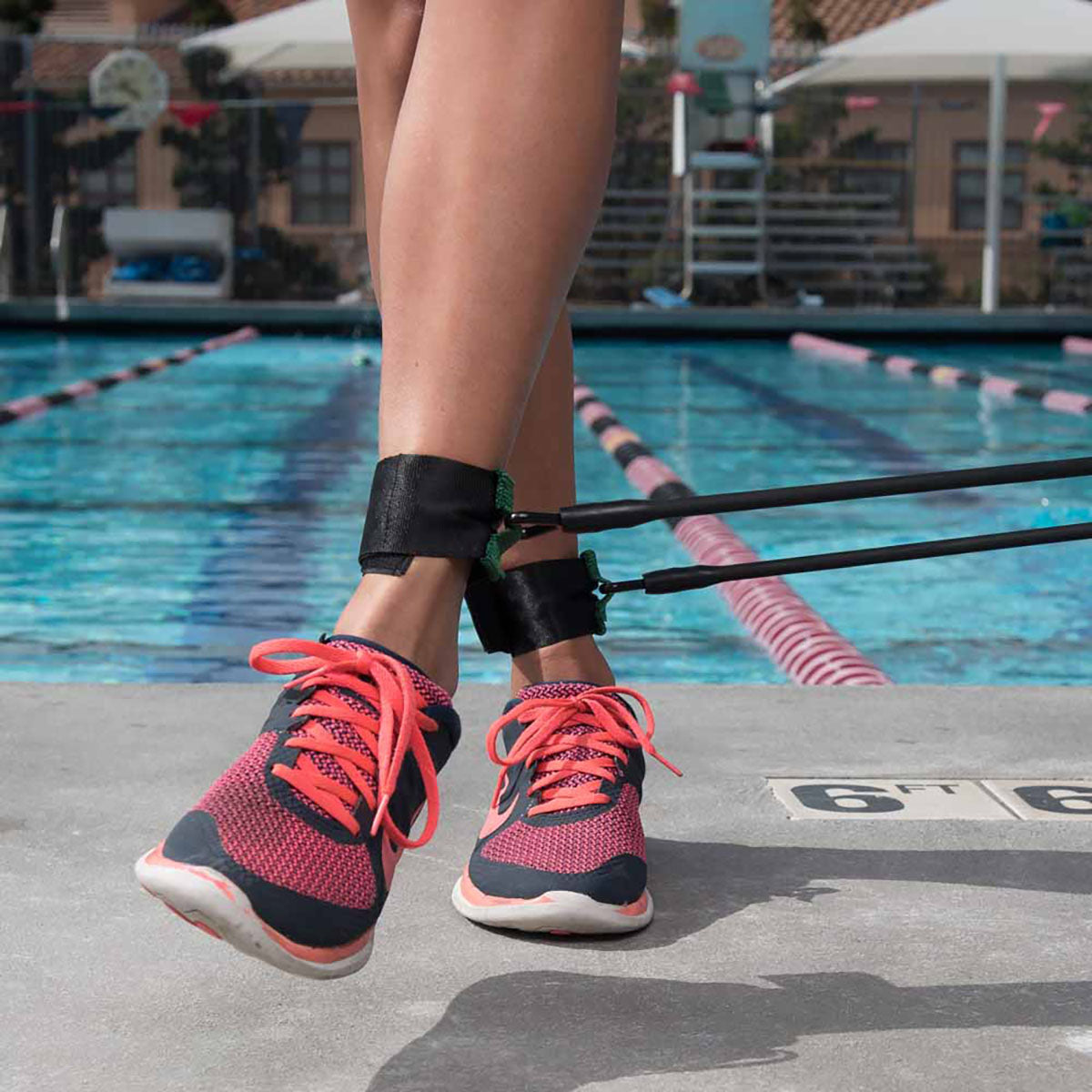StrechCordz with Leg straps, Silver (3 - 8 lbs)